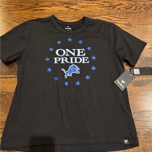 Detroit Lions Women’s Short-Sleeve Tee One Pride Size M Loose Fit Could Fit L